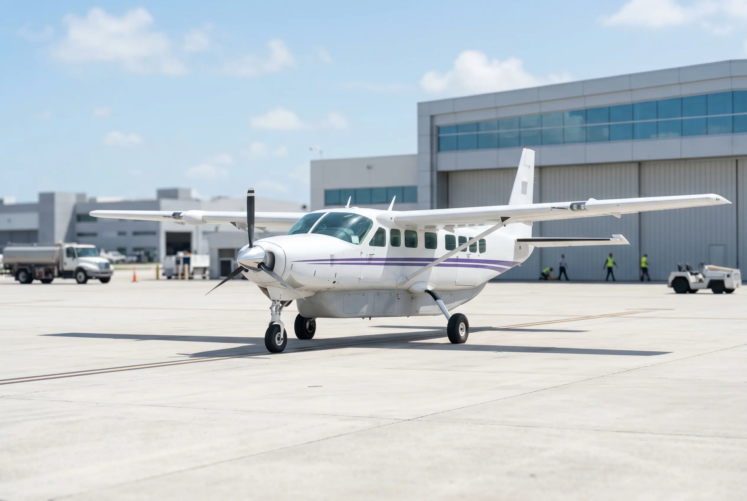 Cessna Grand Caravan EX single-engine turboprop on a Miami ramp