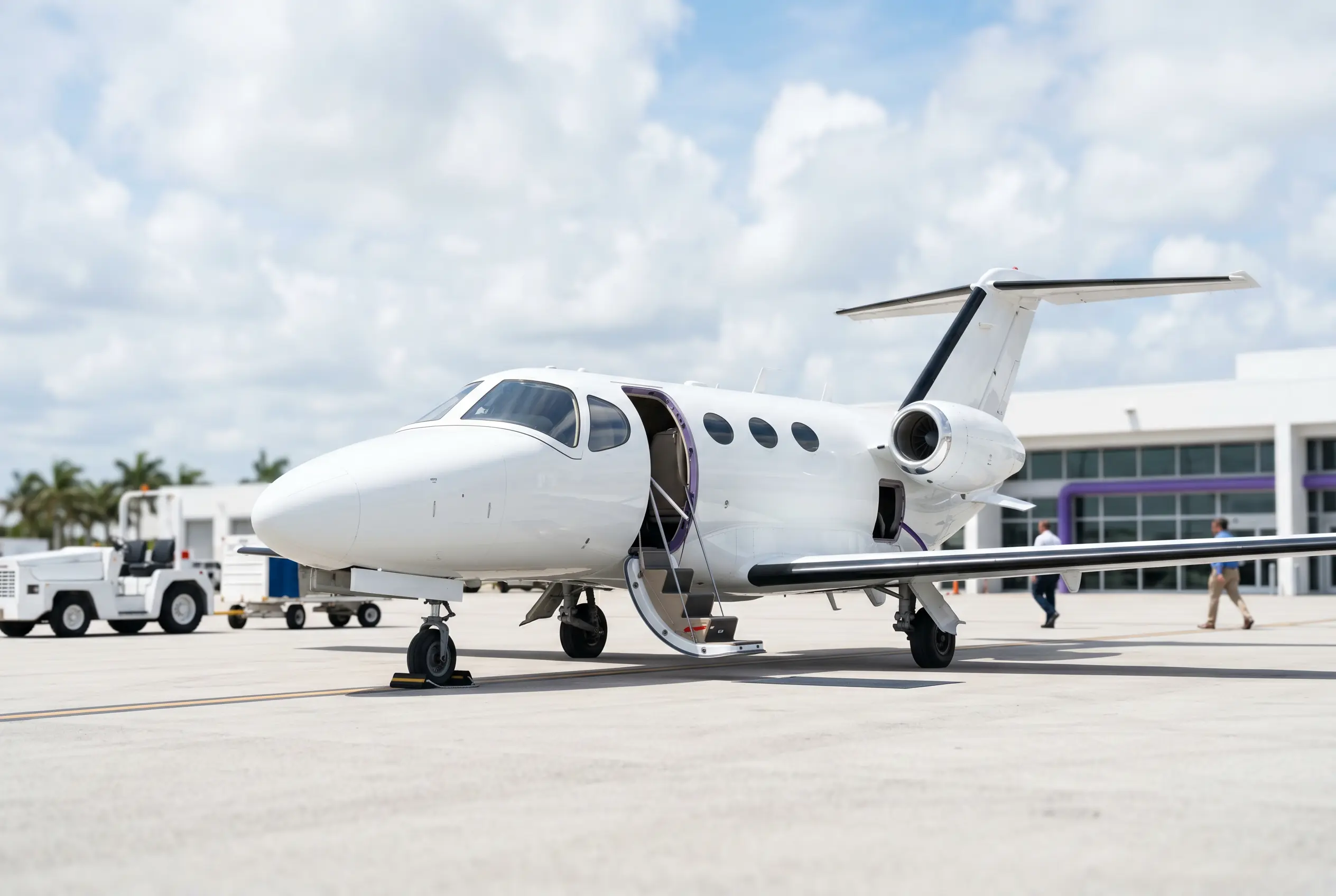 Cessna Citation Mustang on a South Florida ramp before a Miami to New York departure
