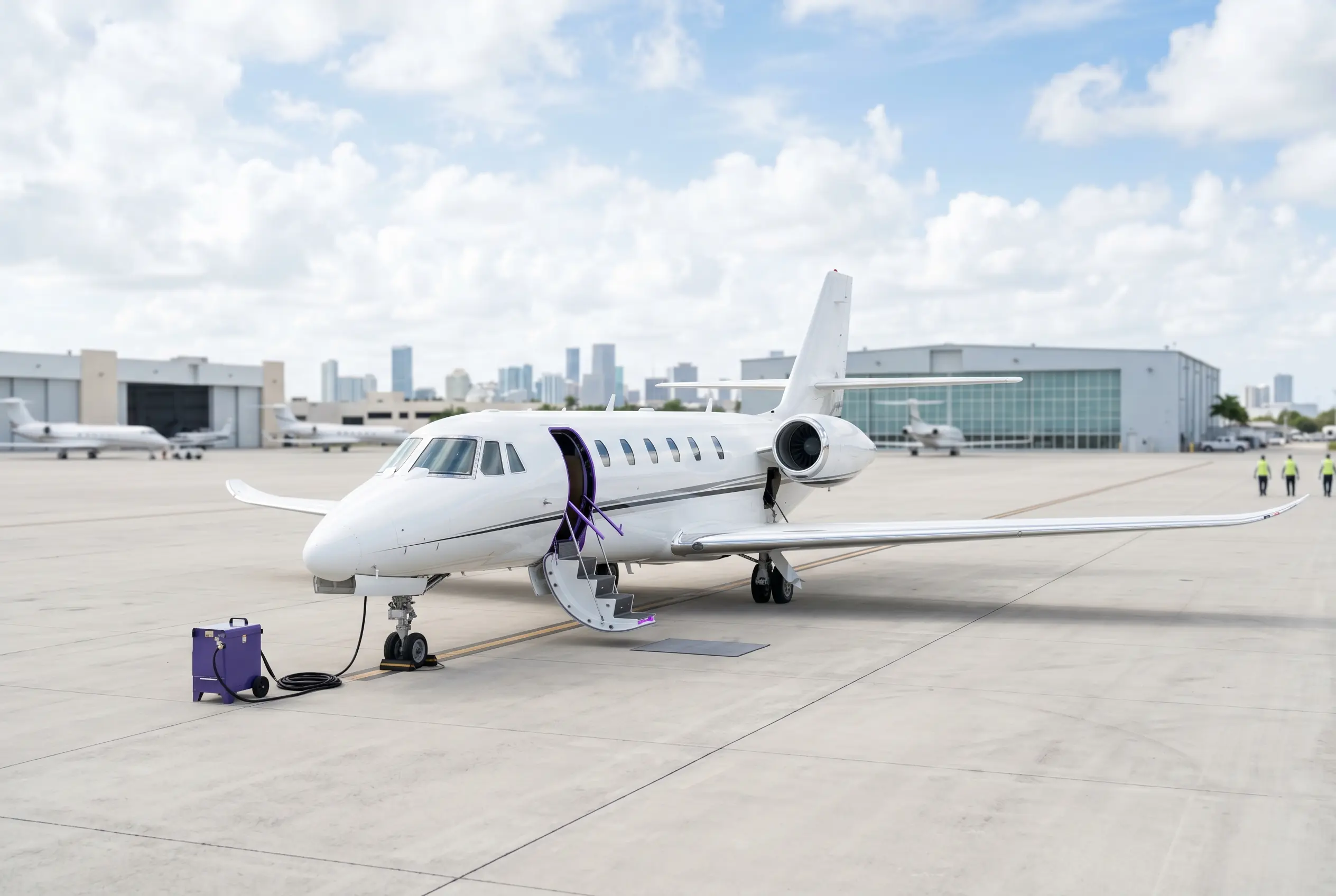 Cessna Citation Sovereign+ on a South Florida ramp before a Miami to New York departure