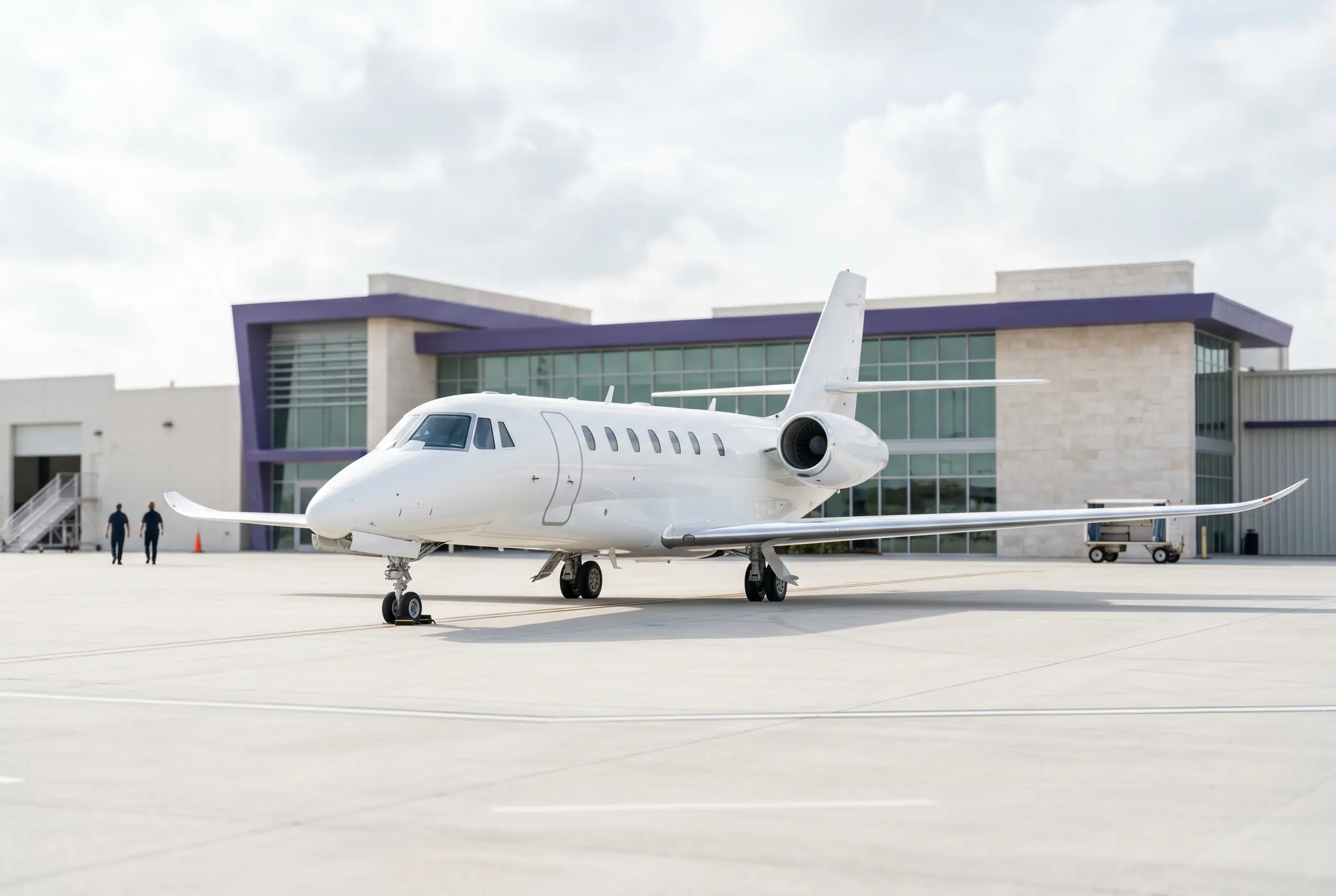 Cessna Citation Sovereign+ on a Miami ramp ahead of a flight to New York