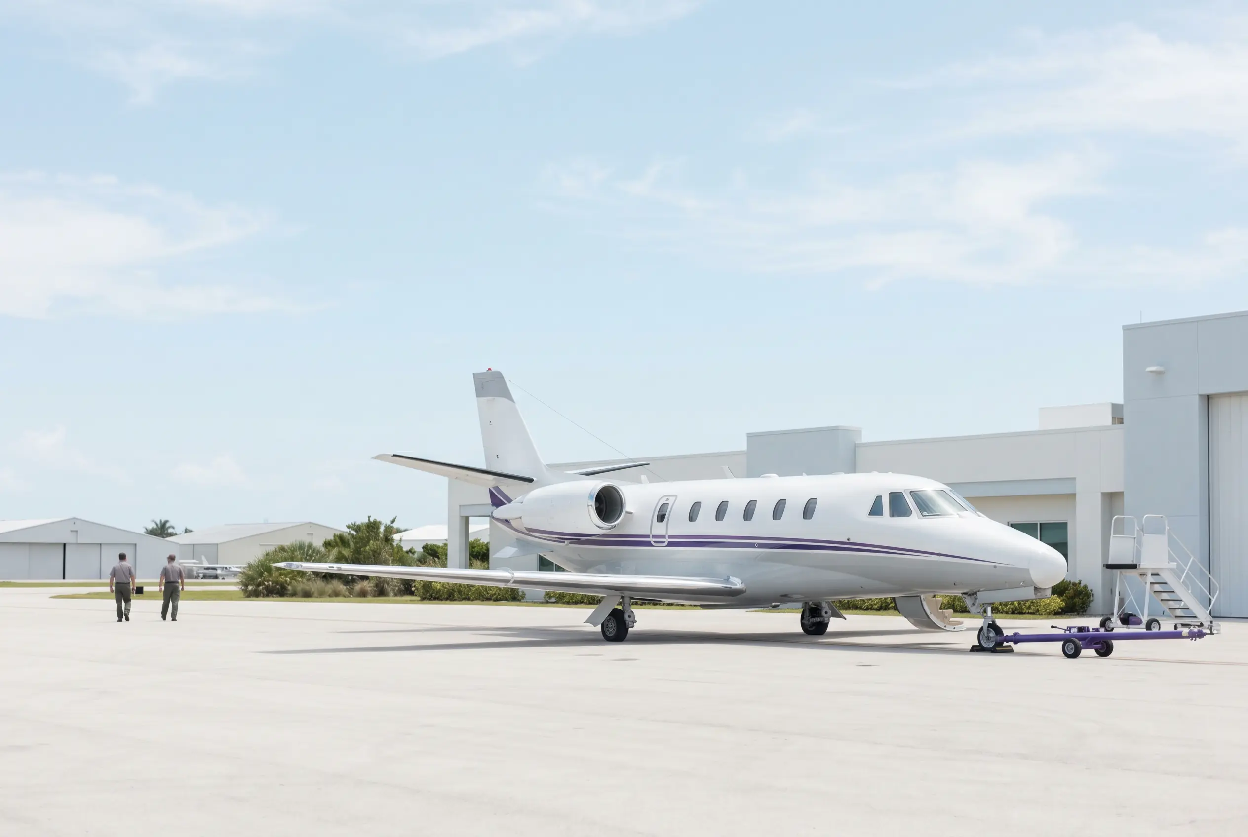 Cessna Citation XLS+ on a South Florida ramp before a Miami to New York departure